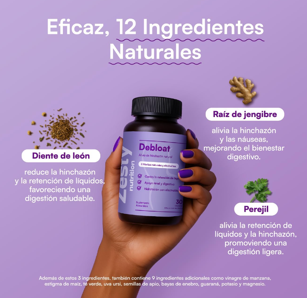 Cápsulas Debloat: Alivio Digestivo