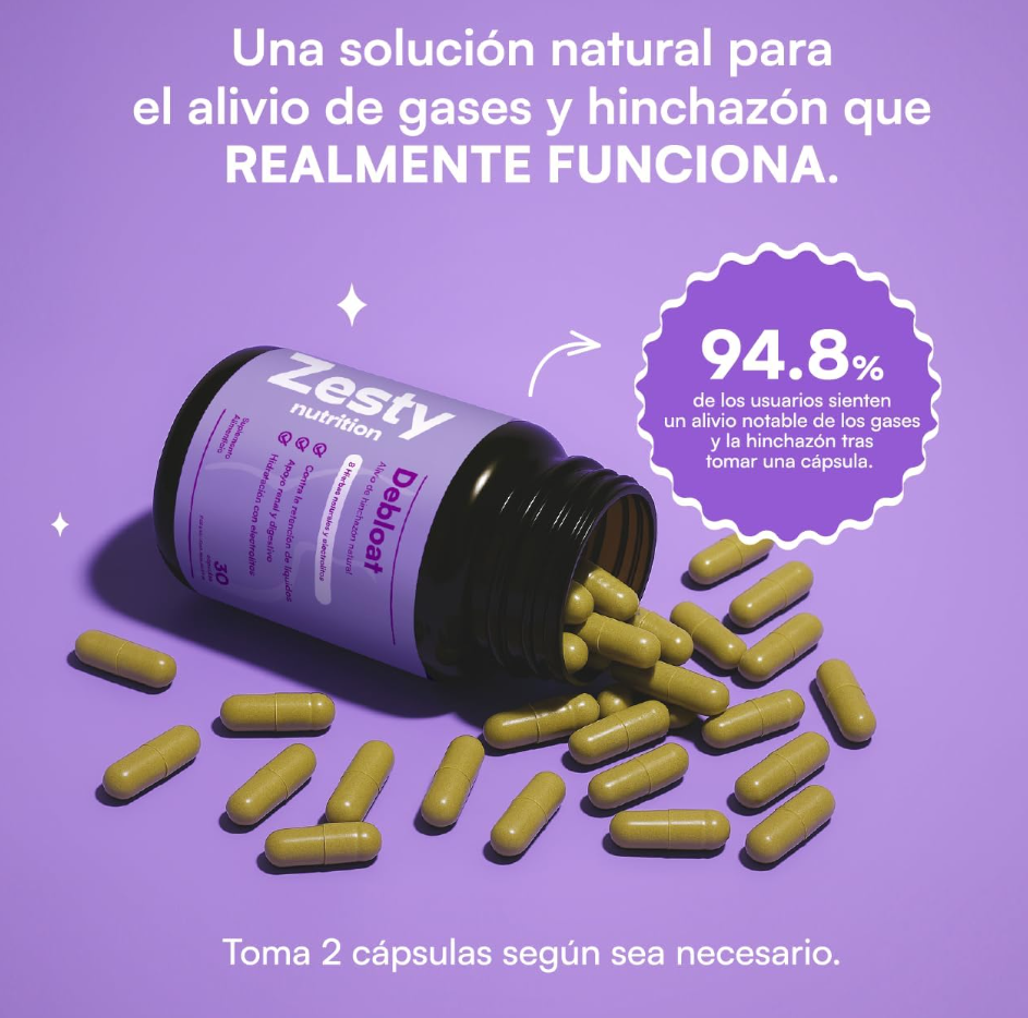 Cápsulas Debloat: Alivio Digestivo