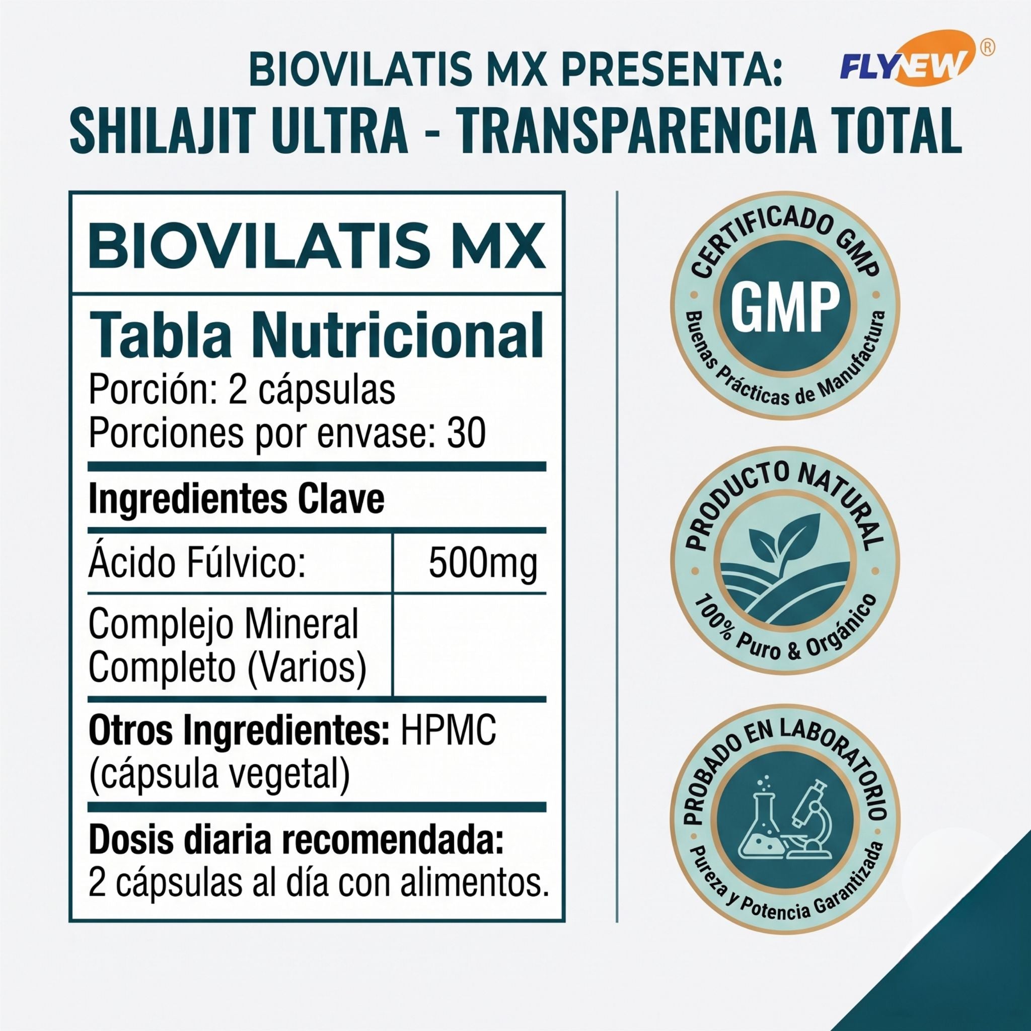 Shilajit Ultra + Arginina Flynew